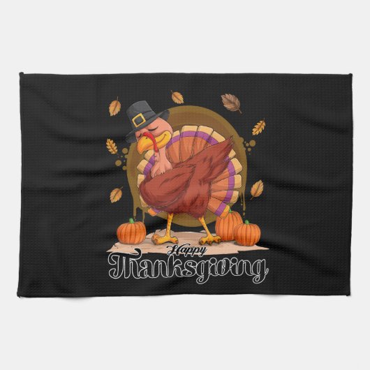 Prettig Thanksgiving Theedoek (Horizontaal)