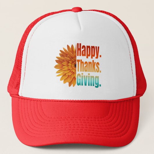 Prettig Thanksgiving Trucker Pet (Voorkant)