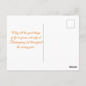 prettig thanksgiving vakantie 3 foto collage chic briefkaart (Achterkant)