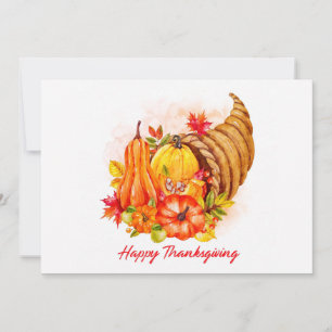 Prettig Thanksgiving Vakantiekaart Feestdagenkaart