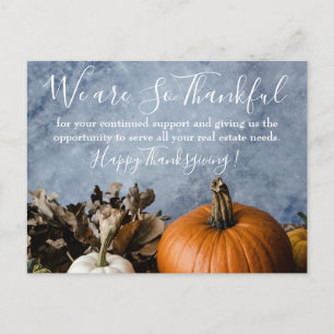 Prettig Thanksgiving Vastgoedbedrijf Feestdagenkaart