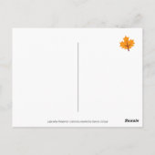 Prettig Thanksgiving Vosrode Labrador Trekker Briefkaart (Achterkant)