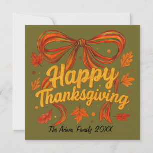 Prettig Thanksgiving Vouw Kerstkaart, Dank Je Bedankkaart
