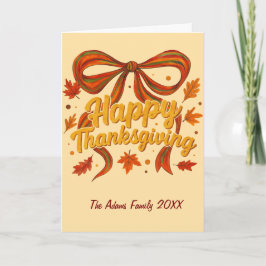 Prettig Thanksgiving Vouw Kerstkaart, Dank Je Bedankkaart