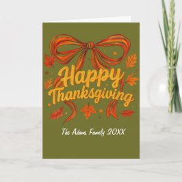 Prettig Thanksgiving Vouw Kerstkaart, Dank Je Bedankkaart