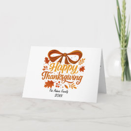 Prettig Thanksgiving Vouw Kerstkaart, Dank je wel Bedankkaart