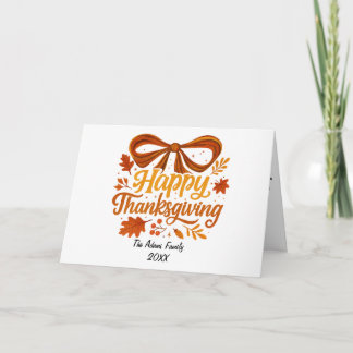 Prettig Thanksgiving Vouw Kerstkaart, Dank je wel Bedankkaart