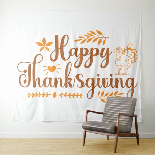 Prettig Thanksgiving Wandkleed (In Situ (horizontaal))