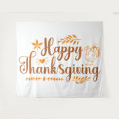 Prettig Thanksgiving Wandkleed (Voorkant (horizontaal))