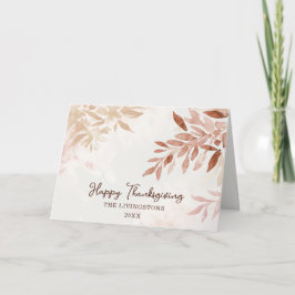 Prettig Thanksgiving - Waterverf Boho Wenskaart Feestdagen Kaart