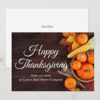 Prettig Thanksgiving Zakelijke Pompoenen Aangepast
