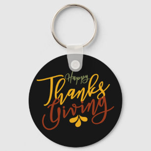 Prettig Thanksgiving Zegje Cadeau Sleutelhanger
