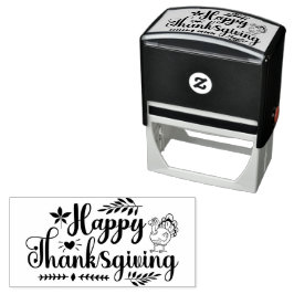 Prettig Thanksgiving Zelfinktende Stempel
