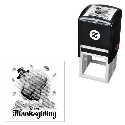 Prettig Thanksgiving Zelfinktende Stempel (In situ)