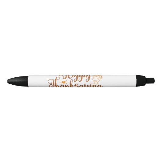 Prettig Thanksgiving Zwarte Inkt Pen (Voorkant)