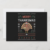 Prettig Thanksmas Kerstmis Thanksgiving Kalkoen Feestdagenkaart (Voorkant)