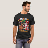 Prettig Thanksmas Kerstmis Thanksgiving Kerstmis T-shirt (Voorkant volledig)