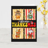 Prettig Thanksmas Pompoen Sce Latte Koffie Thanksg Kaart (Gele Bloem)