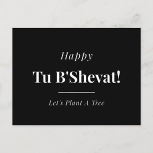 Prettig Tu B'Shevat Laten we een boom planten Feestdagenkaart