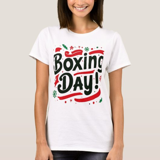 Prettig Tweede Kerstdag T-shirt (Voorkant)