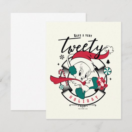 Prettig TWEETY™ feest Notitiekaartje (Voorkant / Achterkant)