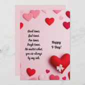 Prettig V-dag Feestdagenkaart (Voorkant / Achterkant)