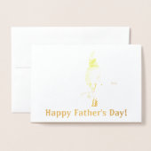 Prettig Vaderdag Folie Kaarten (Voorkant met envelop)