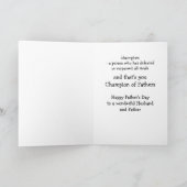 Prettig Vaderdag Golfer Golf Golfen Kaart (Binnen)