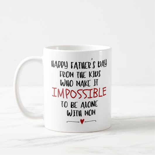 Prettig Vaderdag Leuk Cadeau van de Kinderen Koffiemok (Links)