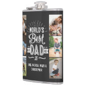 Prettig Vaderdag Leuke Beste Papa Kinderen Naam Heupfles (Links)