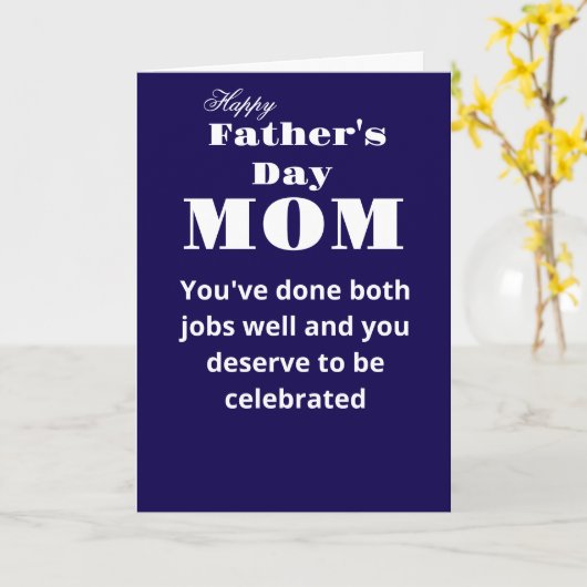 Prettig Vaderdag, mama Kaart (Gele Bloem)