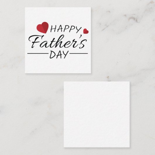 Prettig Vaderdag Notitiekaartje (Voorkant / Achterkant)