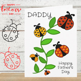 Prettig Vaderdag Papa van de kinderen Groet Kaart