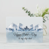Prettig Vaderdag Stiefvader Kaart (Staand voorkant)