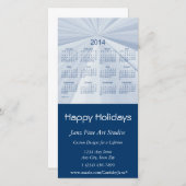 Prettig Vakantie 2014 Zakelijke Kalender Feestdagenkaart (Voorkant / Achterkant)