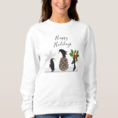 Prettig Vakantie Feestelijke Grappige Kerst Pinguï Trui (Voorkant)