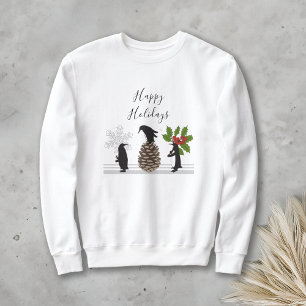 Prettig Vakantie Feestelijke Grappige Kerst Pinguï Trui