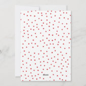 Prettig Vakantie Foto Groen Loof Rode Bessen Feestdagenkaart (Achterkant)