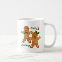 Prettig vakantie Gingerbread Man Jongen Meisje Koffiemok