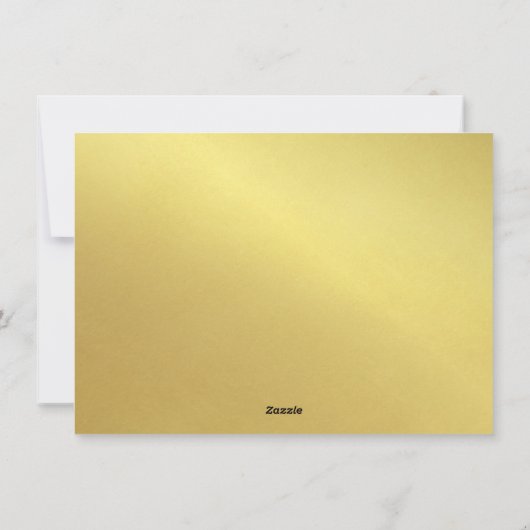 Prettig Vakantie Gold Script Lettering Foto Kaart (Achterkant)