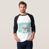 Prettig Vakantie Ijsbeer T-shirt (Voorkant volledig)