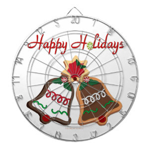 Prettig Vakantie Kerst Koek Bellen Dartbord
