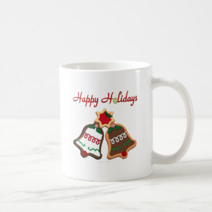 Prettig Vakantie Kerst Koek Bellen Koffiemok