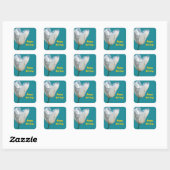 Prettig vakantie Kerststickers. Vierkante Sticker (Vel)