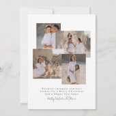 Prettig Vakantie Minimalistische Moderne Script Fo Feestdagenkaart (Achterkant)