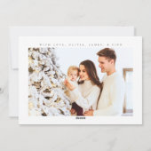 Prettig vakantie Modern minimalistische foto Feestdagenkaart (Achterkant)