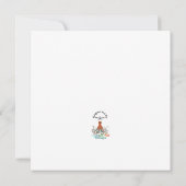 Prettig vakantie Rode Krab Kustplein Groet Kaart (Achterkant)