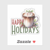 Prettig Vakantie Sticker – Festief Winter Mutsje O (Vel)