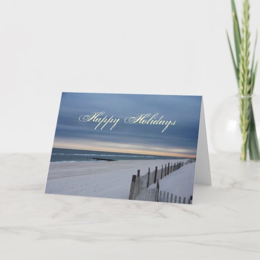 Prettig vakantie strand kaart (Voorkant)