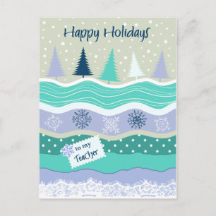 Prettig vakantie voor sneeuwvlokken scrapbooking v feestdagenkaart